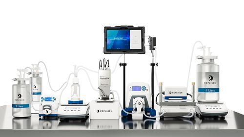 Sistema de filtración flujo tangencial - KrosFlo® KR2i RPM® - Repligen - por ultrafiltración / diafiltración / de laboratorio