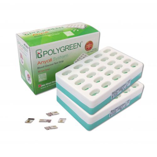 Tira de prueba de diabetes - KG-5810 - Polygreen - de glucosa