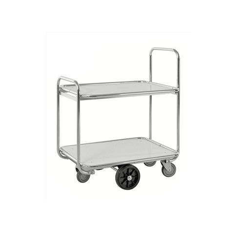 Carro de hospital - KM8500-2L - Kongamek - de uso general / para transporte / 2 estantes