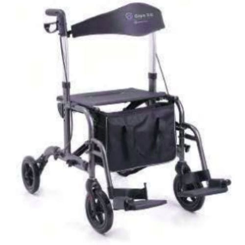 Andador con 4 ruedas - feola Tecnologie ortopediche e sanitarie srl - con asiento / con canasta