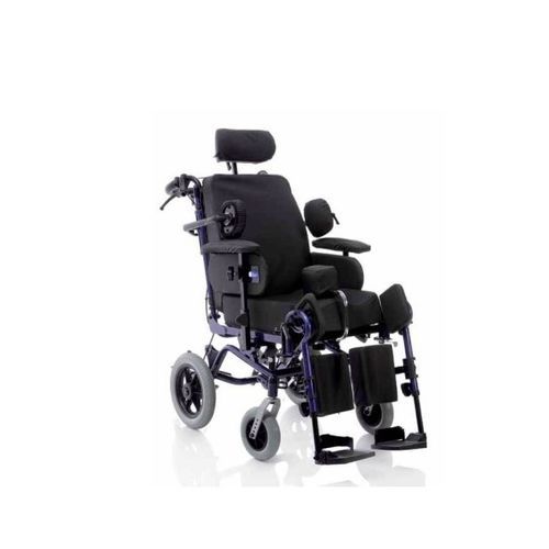 Silla de ruedas manual - ARDEA ONE - feola Tecnologie ortopediche e sanitarie srl - de exterior / con reposacabezas / con reposapiernas