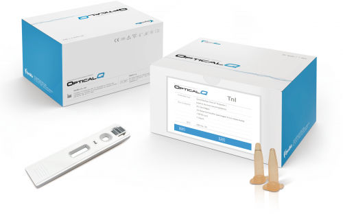 Kit de prueba para enfermedades cardiovasculares - Optical Q™ - OptiBio Co., Ltd. - cTnI / de troponina cardíaca T / de suero
