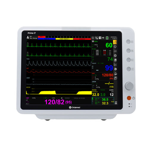 Monitor de paciente de mesa - Primo i7 - Ordamed - ECG / TEMP / etCO2