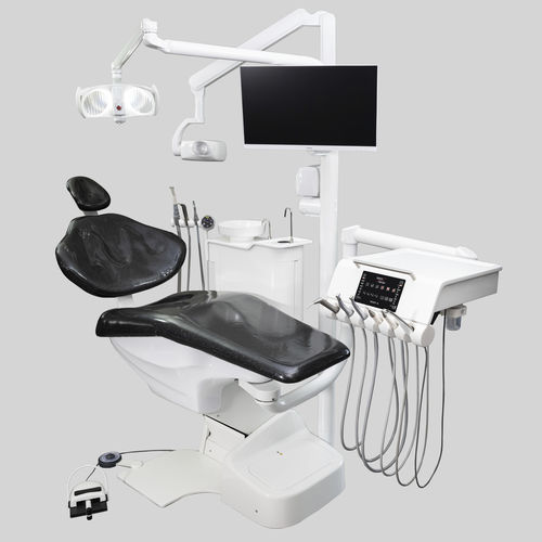 Unidad dental con sillón eléctrico - SELECT-R - Select Dental SA - con reposacabezas flexible / ambidiestros / con monitor