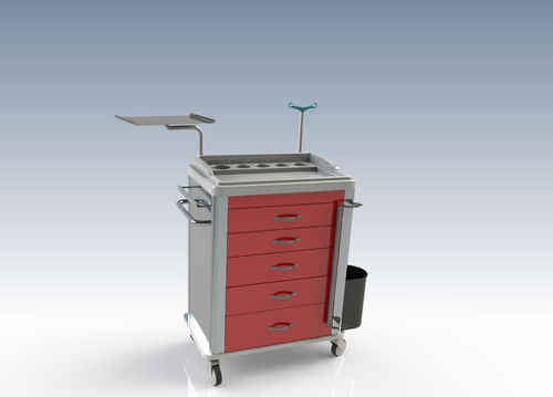 Carro médico - MT C 01 - ALATURCA - de emergencia / portacilindros de oxígeno / para desechos