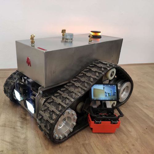 Robot de desinfección atomizador - PROMETHEUS - Grizzly Robotics - móvil / controlado a distancia