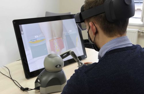 Simulador de formación - Sim&Care - InSimo - de punción lumbar / para atención general / estación de trabajo
