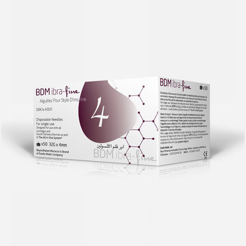 Aguja de inyección de insulina - Ibra Fine - MEDISEC Healthcare - estériles / hipodérmica / tipo bolígrafo