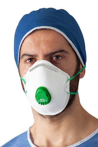 Mascarilla respiratoria FFP2 - Ekomed Health - de tejido / con válvula de espiración / tipo copa