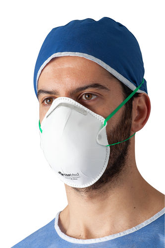 Mascarilla respiratoria FFP3 - Ekomed Health - de tejido / sin válvula / tipo copa