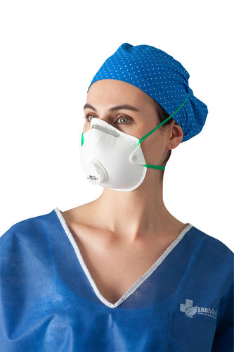 Mascarilla respiratoria FFP3 - Ekomed Health - de tejido / con válvula de espiración / tipo copa