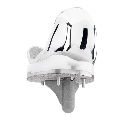 Prótesis de rodilla tricompartimental - Evolution®BIOFOAM® - MicroPort Orthopedics - de platillo fijo / no cementada / izquierda