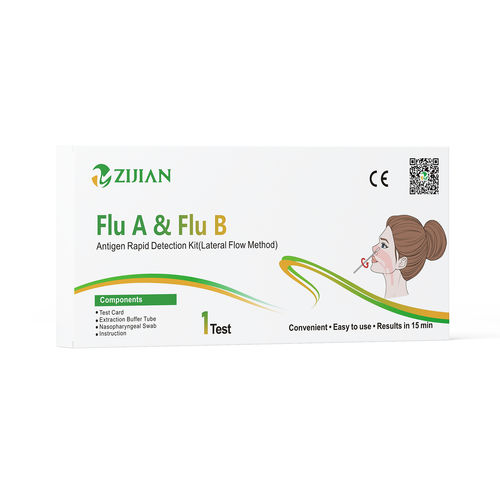 Kit de prueba para enfermermedades infecciosas - Shenzhen Zijian Biotechnology Co., Ltd. - para antígenos / de influenza A / de influenza B