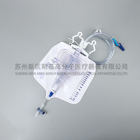Kit de drenaje urinario - Suzhou New District Mingji Polymer Medical Equipment Co., Ltd. - graduada / con válvula antireflujo / policloruro de vinilo