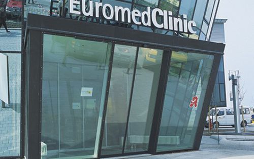 Puerta de protección - S 20 SU - KOS Spezialtüren GmbH - para centro sanitario / corredera / de vidrio