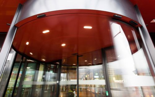 Puerta de hospital - K 21 - KOS Spezialtüren GmbH - corredera / abatible / de acero inoxidable
