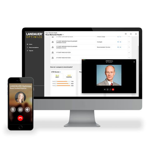 Software de gestión - OPTIMIZE™ - LANDAUER - de monitorización de dosis de radiación / TDM / de gestión de las dosis absorbidas