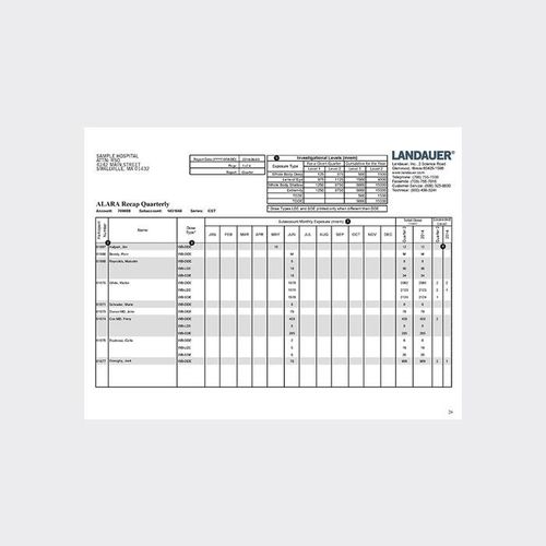 Software de gestión de informes de pacientes - ALARA Recap - LANDAUER - para informes / de hospital / para odontología