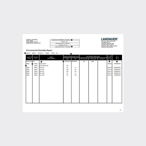 Software de gestión de informes de pacientes - Environmental Dosimetry - LANDAUER - para informes / de control / de validación