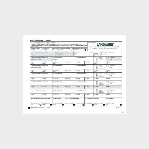 Software de gestión de informes de pacientes - Equivalent Form 4 - LANDAUER - para informes / de hospital / para odontología