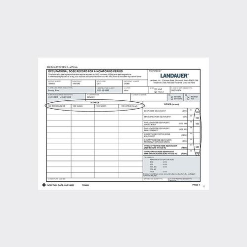 Software de gestión de informes de pacientes - Equivalent Form 5 - LANDAUER - para informes / de hospital / para odontología