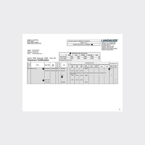Software de gestión de informes de pacientes - Exposure Notification - LANDAUER - para informes / de hospital / para odontología
