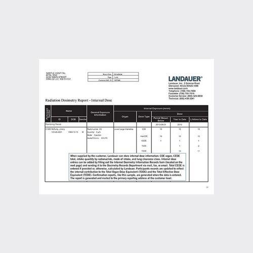 Software de hospital - Internal Dose - LANDAUER - para odontología / veterinario / para informes