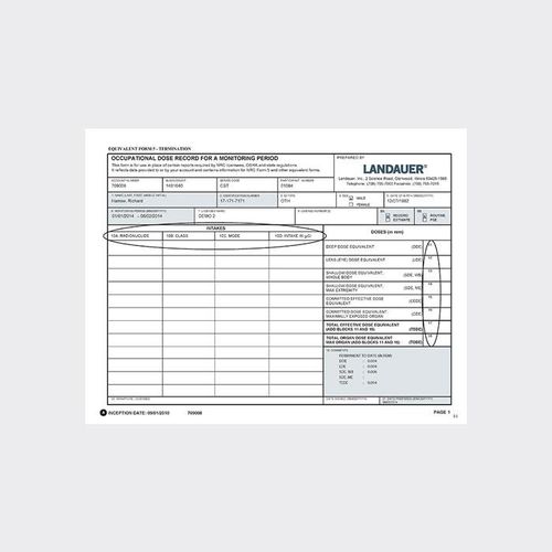 Software para informes - Equivalent Form 5 - LANDAUER - médico / para odontología / veterinario
