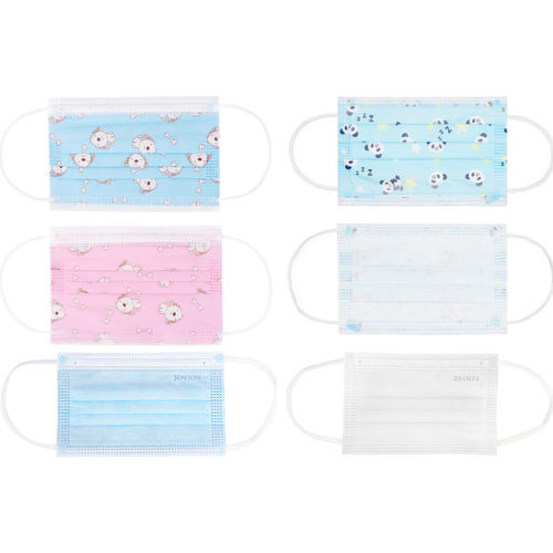 Mascarilla quirúrgica pediátrica - 0001 - Xiantao Xinfa Plastic Products - azul / blanca / rosa