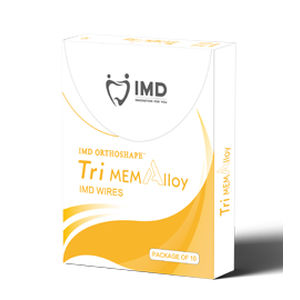 Hilo ortodóntico redondo - Tri MEMAlloy  - Innovative Material and Devices, Inc. - rectangular / de acero inoxidable