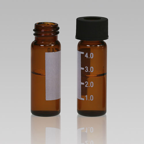 Matraz para HPLC - 4mL 13-425 ND13 V1345 - ZHEJIANG AIJIREN TECHNOLOGY INC. - de vidrio borosilicato / graduado / con tapón de rosca