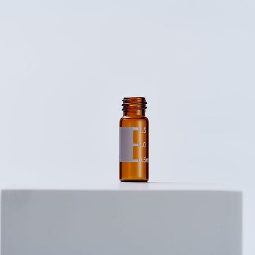 Matraz para HPLC - Amber Screw Vial w/Write-on Spot 10-425 Thread - ZHEJIANG AIJIREN TECHNOLOGY INC. - para CG / de vidrio borosilicato / graduado