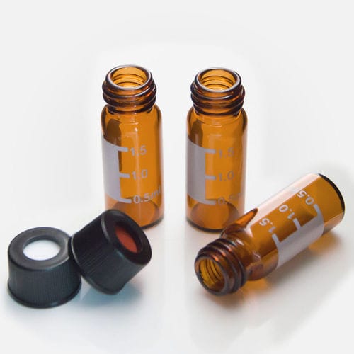Matraz para HPLC - 10-425 Screw Neck Vials With Cap - ZHEJIANG AIJIREN TECHNOLOGY INC. - para CG / de vidrio / graduado