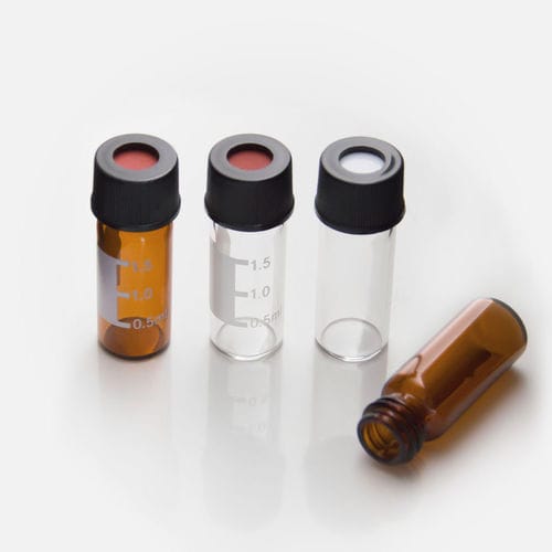 Matraz para HPLC - 10-425 Screw Neck Vials With Cap - ZHEJIANG AIJIREN TECHNOLOGY INC. - para CG / de vidrio / graduado