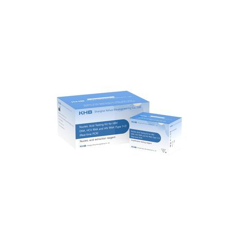 Kit de prueba de SIDA - Nucleic Acid Testing Kit for HBV DNA, HCV RNA and HIV RNA (Type 1+2) - Shanghai Kehua Bio-engineering - de hepatitis C / de hepatitis B / de VIH