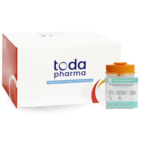 Prueba rápida de detección de droga - CUP 2s® - TODA PHARMA - de drogas / de orina / inmunocromatográfica