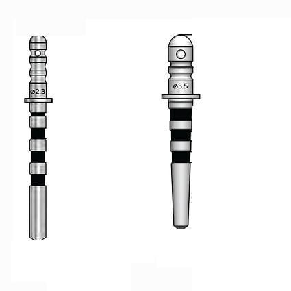 Sonda de profundidad de implantes de implantología dental - Teetanium ®  - Medibrex - recta / de titanio