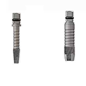 Pin de implantología dental - Teetanium ®  - Medibrex - de titanio / recto
