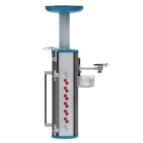 Brazo de distribución de techo - Fleex Care - Tecno Diseño SAS - para cuidados intensivos / para endoscopia / para quirófano