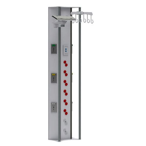 Unidad médica de cabecera de pared - Tecno Diseño SAS - vertical / modular / para unidad de cuidados intensivos