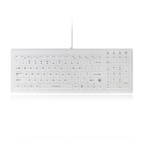 Teclado antibacterias - ATM-SK425BL - Shezhen AITmon Technology Co,.Ltd - con teclas digitales / de silicona / lavable