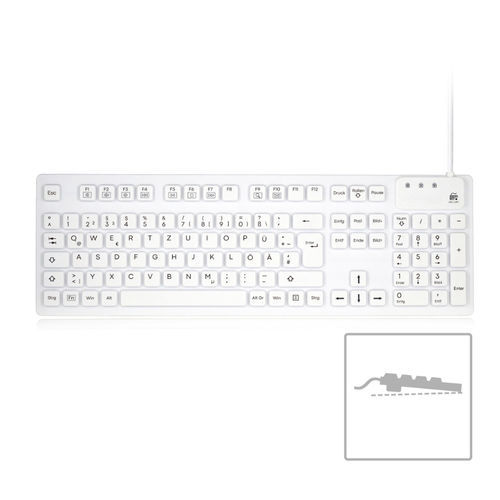 Teclado médico con teclas digitales - ATM-SK400H - Shezhen AITmon Technology Co,.Ltd - de silicona / hermético / lavable