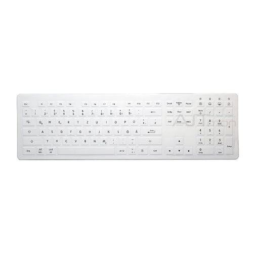 Teclado médico con teclas digitales - ATM-SK421 - Shezhen AITmon Technology Co,.Ltd - de silicona / antibacterias / lavable