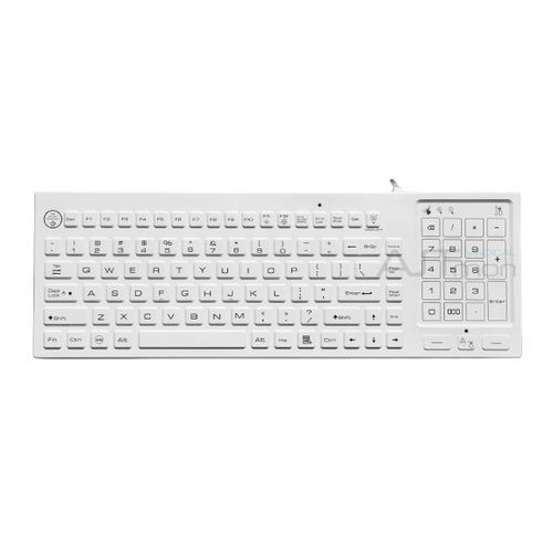 Teclado médico con alfombrilla táctil - ATM-SK405T - Shezhen AITmon Technology Co,.Ltd - con teclas digitales / de silicona / lavable