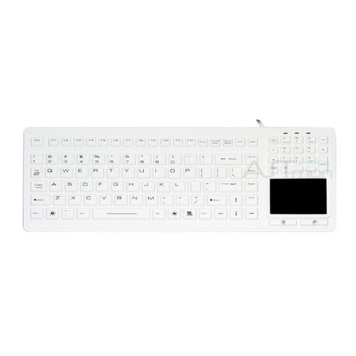 Teclado médico con alfombrilla táctil - ATM-SK410T - Shezhen AITmon Technology Co,.Ltd - con teclas digitales / de silicona / lavable