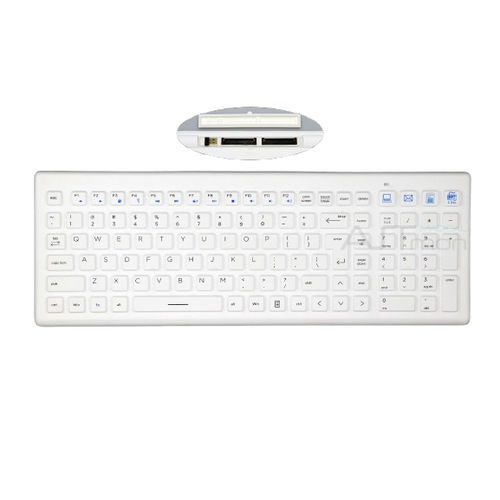 Teclado médico con teclas digitales - ATM-SK416W - Shezhen AITmon Technology Co,.Ltd - de silicona / lavable / inalámbrico