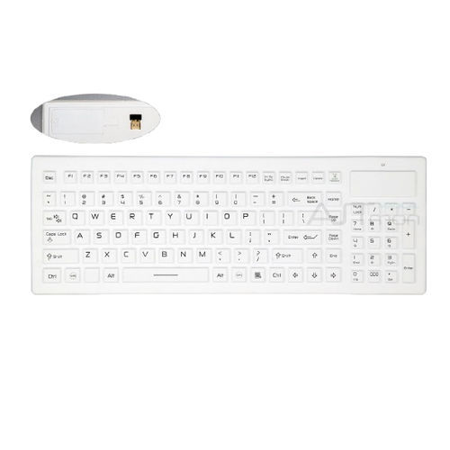 Teclado médico con teclas digitales - ATM-SK417W - Shezhen AITmon Technology Co,.Ltd - de silicona / lavable / inalámbrico
