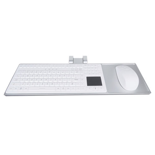 Teclado con alfombrilla táctil - ATM-ORK09 - Shezhen AITmon Technology Co,.Ltd - de silicona / de aluminio / desinfectable