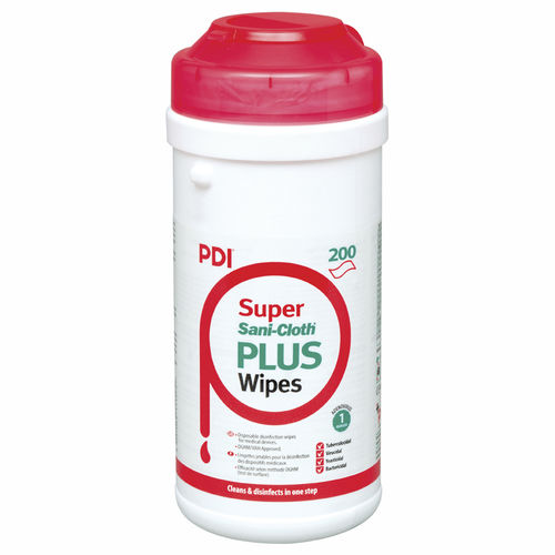 Toallita limpiadora para suelos y superficies - Super Sani-Cloth® Plus - PDI International - lote de 200