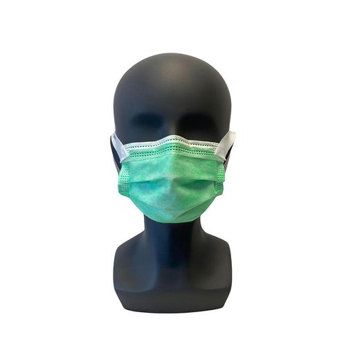 Mascarilla quirúrgica sin látex - CM201  - SWS-Medicare - pediátrica / caja de 10 / verde
